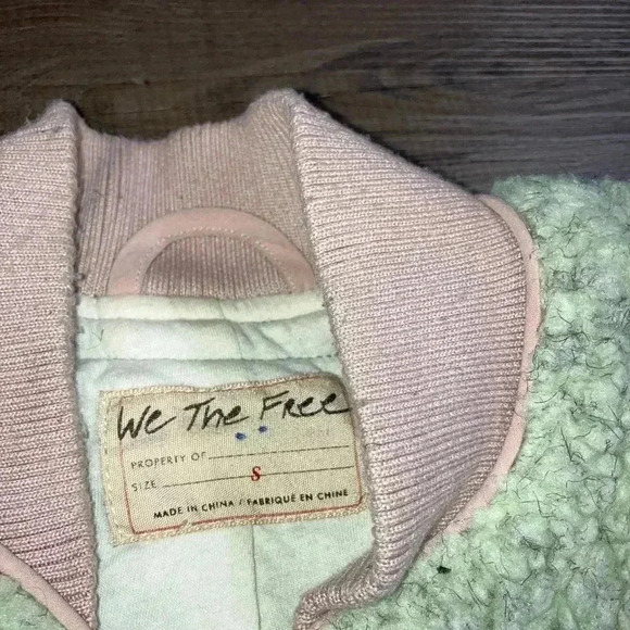 Free People We The Free Mint/Pink Rivington Jacket Size S - Picture 6 of 6